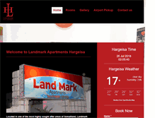 Tablet Screenshot of landmarkapartmentshargeisa.com